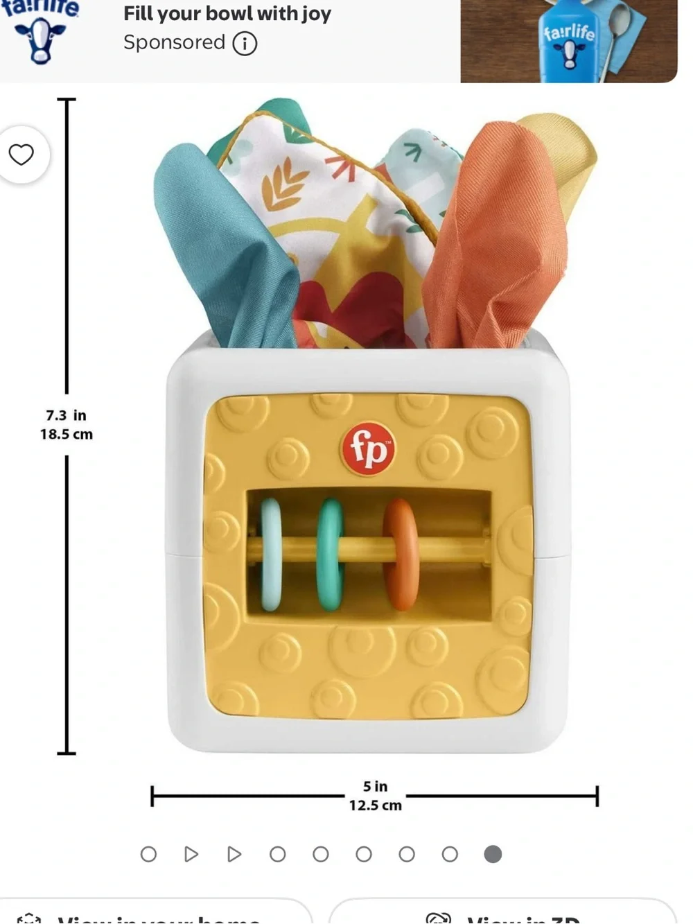 Fisher-Price Tissue Fun Activity Cube